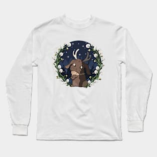 Jackalope Floral Frame Long Sleeve T-Shirt